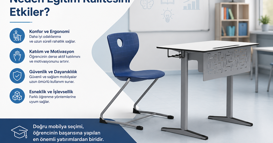 Okul Mobilyası Seçimi Neden Eğitim Kalitesini Etkiler?