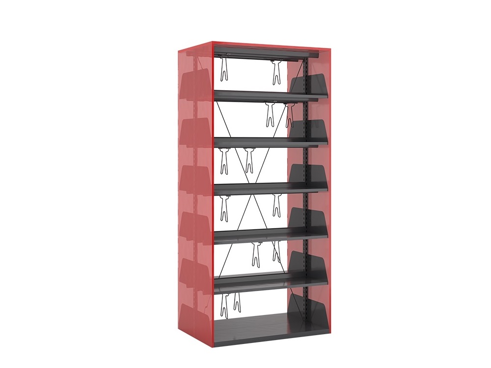 Pleksi Metal Kütüphane Dolabı - Kütüphane Dolabı - Yalçınkaya